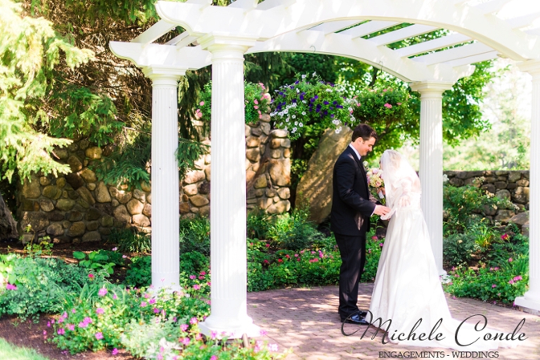 Summer Garden Ceremony Andover Country Club Wedding Ashley Mike