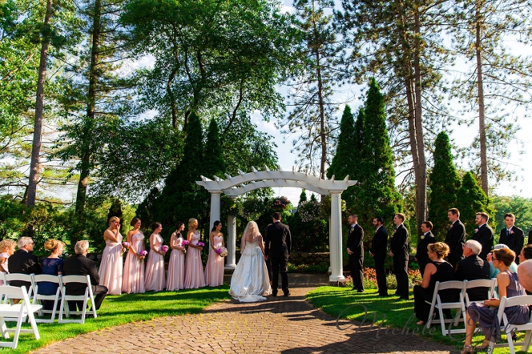 Summer Garden Ceremony Andover Country Club Wedding Ashley Mike