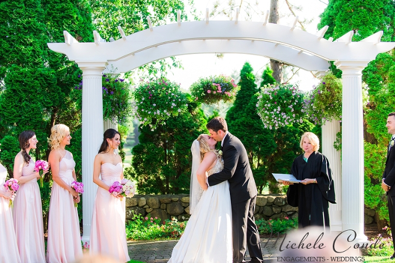 Summer Garden Ceremony Andover Country Club Wedding Ashley Mike