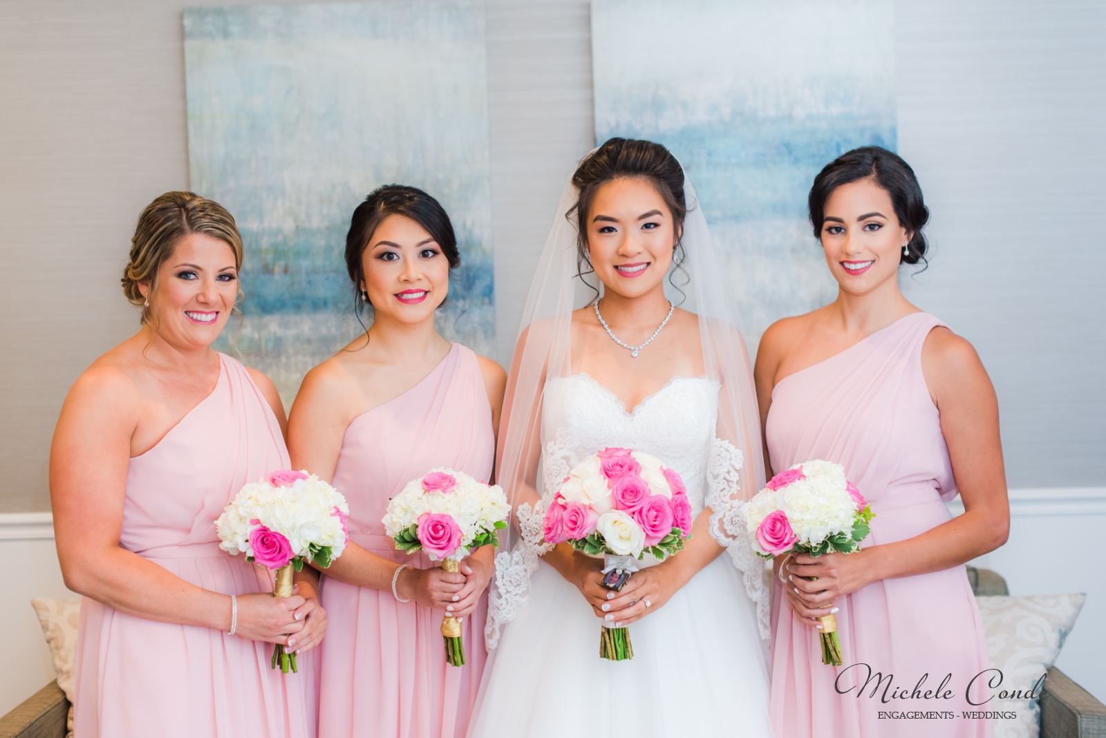 Elegant Pink Blue Wedding The Villa At Ridder Country Club Wedding