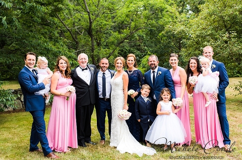 Gorgeous Pink Oceanside Backyard Tent Wedding, Nahant MA: Courtney ...